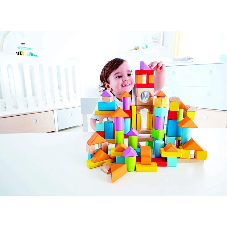 Hape E8247 Wunderbare Holzbausteine-101 Teile - Preisvergleich – Bild 4