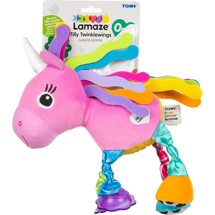 Lamaze Baby Spielzeug 'Ella, das Einhorn' Clip & Go, Greifling, Stoffspielzeug Kleinkind, Motorikspielzeug Beißen, lila, ab der Geburt – Bild 7