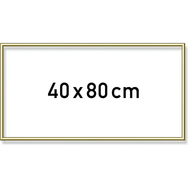 Schipper 605130708 Malen nach Zahlen, Alurahmen 40 x 80 cm, goldglänzend ohne Glas für Ihr Kunstwerk, einfache Selbstmontage