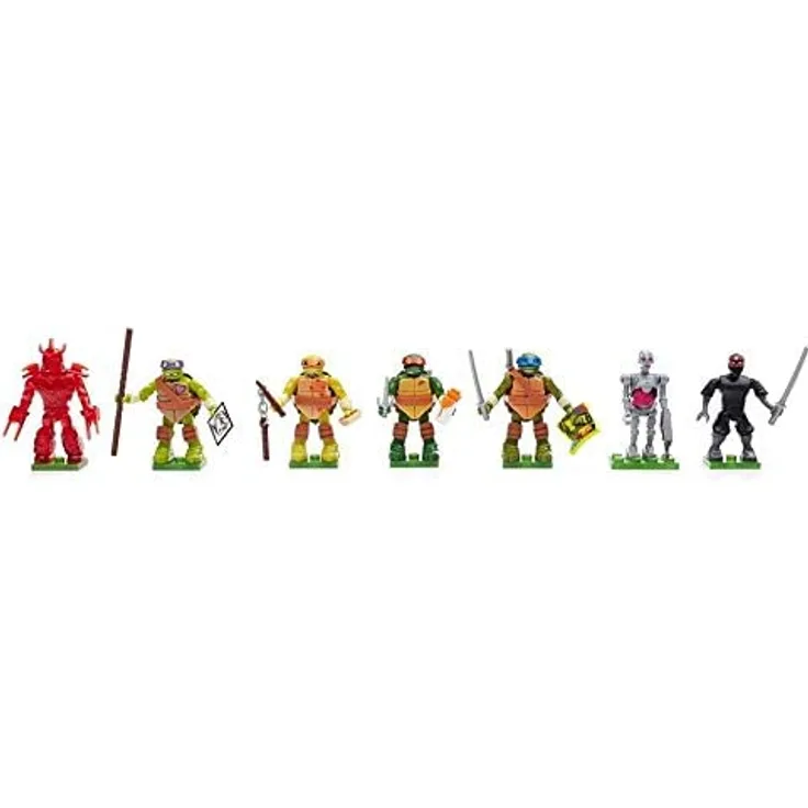 Mattel Mega Bloks DMX21 - Teenage Mutant Ninja Turtles - 1 zufällig ausgewählte Spielfigur