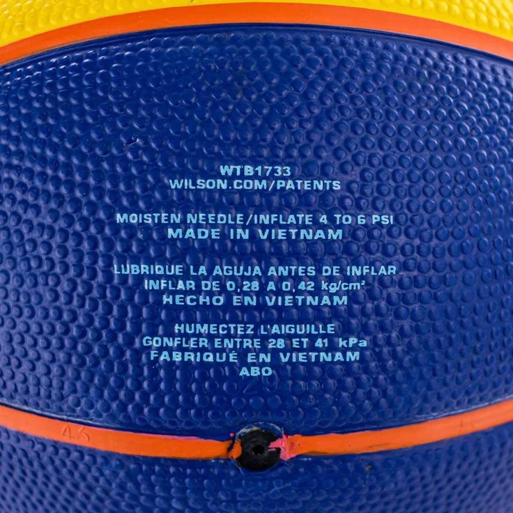 Wilson Unisex-Adult FIBA 3X3 MINI RUBBER BASKETBALL BROWN, – Bild 3