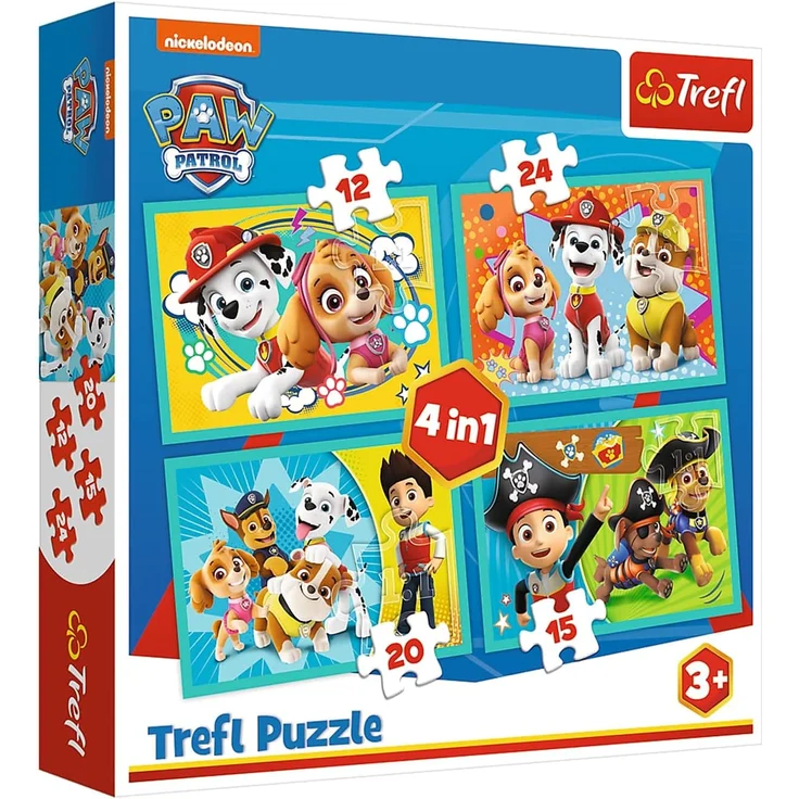 4 in 1 Puzzle Paw Patrol – Bild 1