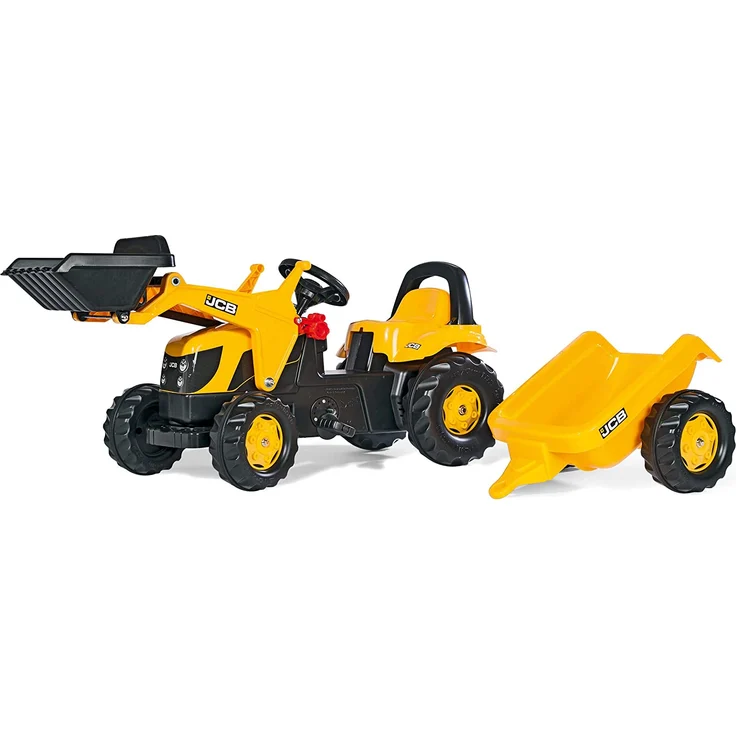 rolly toys | rollyKid JCB| Kids Pedal Tractor with Loader and Trailer | 023837 – Bild 1