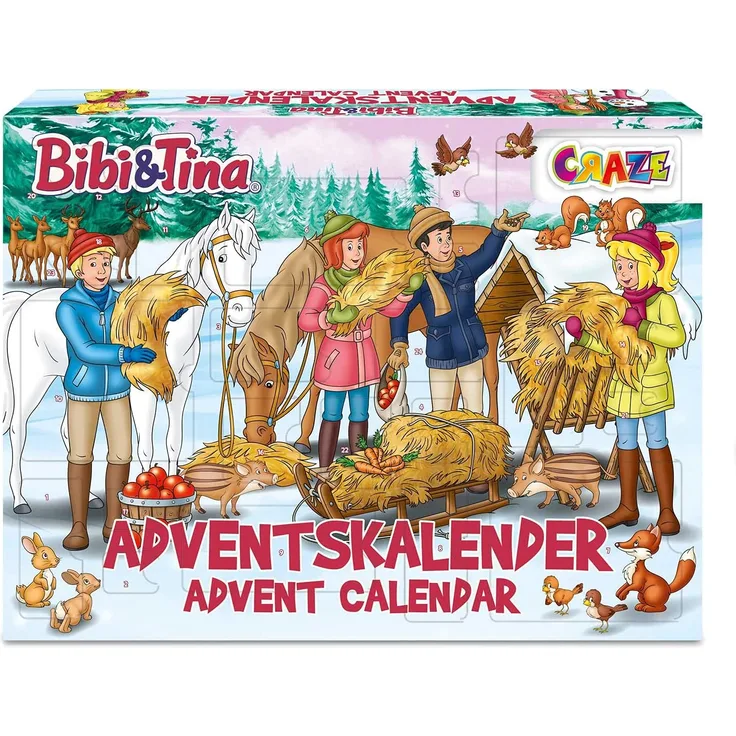 CRAZE Adventskalender 2020 BIBI & TINA Pferde Spielfiguren Set Pferdefiguren Spielset für Mädchen und Jungen 24676