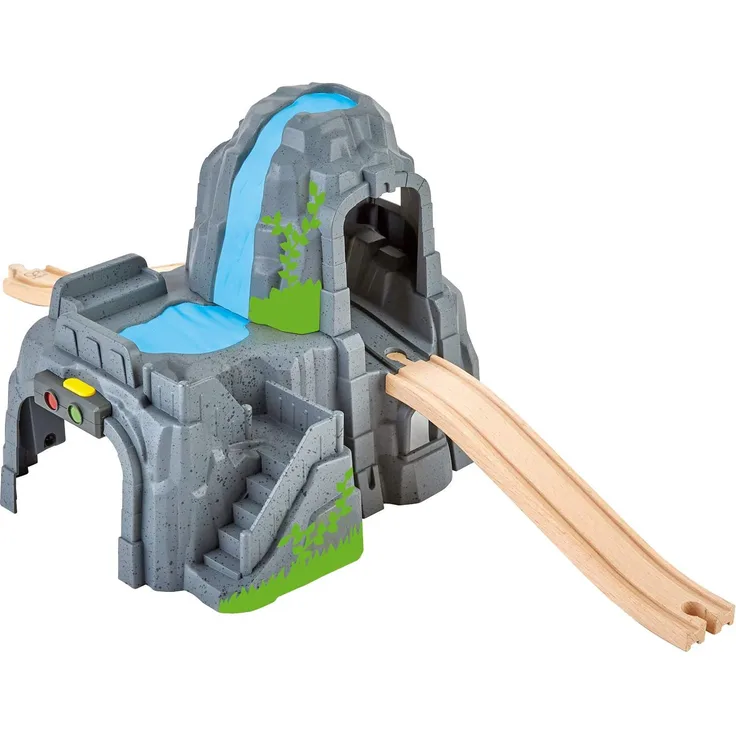 Hape E3739 Tunnelkombination mit Licht & Sound Eisenbahn-Zubehör, Mehrfarbig
