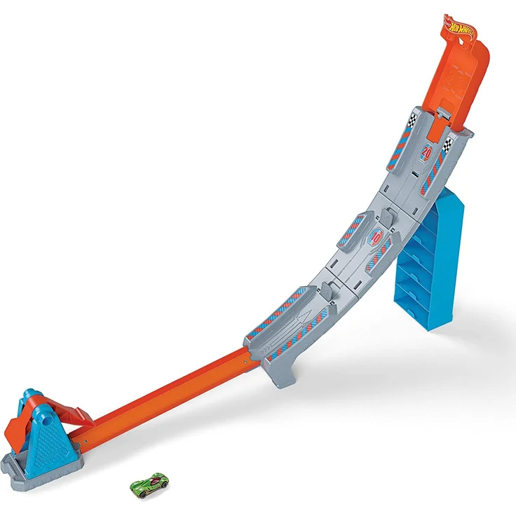 Hot Wheels GBF83 - Hill Climb Championship Trackset Rampe und Rennbahn inkl. 1 Spielzeugauto, Spielzeug ab 4 Jahren – Bild 1