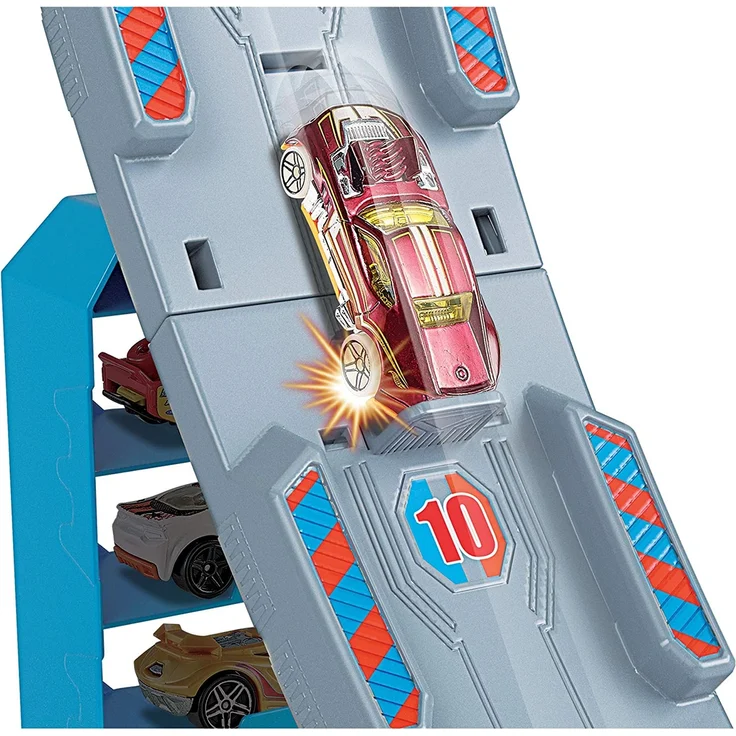 Hot Wheels GBF83 - Hill Climb Championship Trackset Rampe und Rennbahn inkl. 1 Spielzeugauto, Spielzeug ab 4 Jahren – Bild 4
