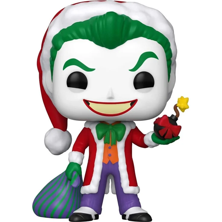 Funko 51071 POP Heroes: DC Holiday-Santa Joker Comics Holidays S1 Sammelbares Spielzeug, Mehrfarben – Bild 1