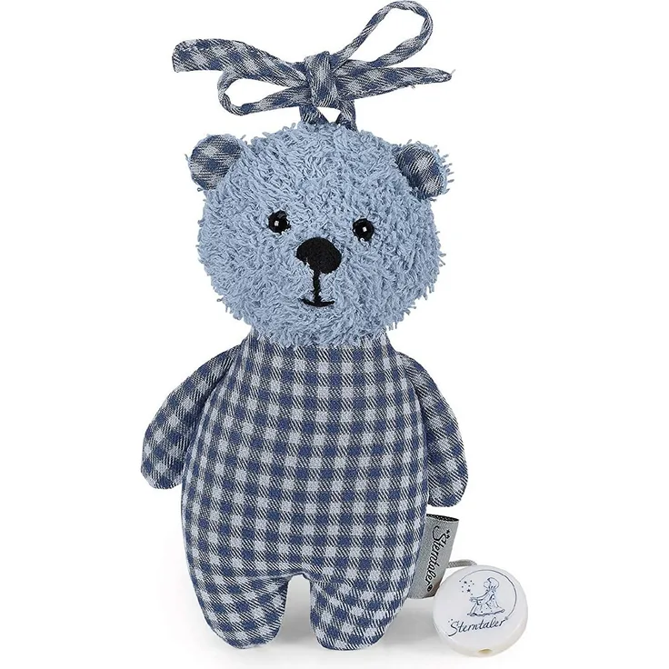 Sterntaler Mini-Spieluhr Baylee, Integriertes Spielwerk, Größe: 16 cm, Blau