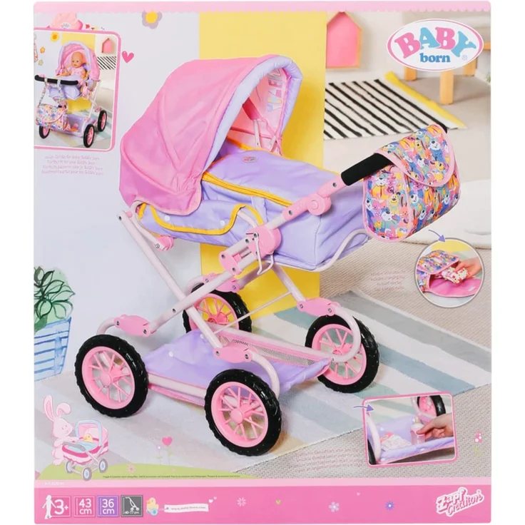 Zapf - Baby Born - Deluxe Pram - Puppenwagen – Bild 12