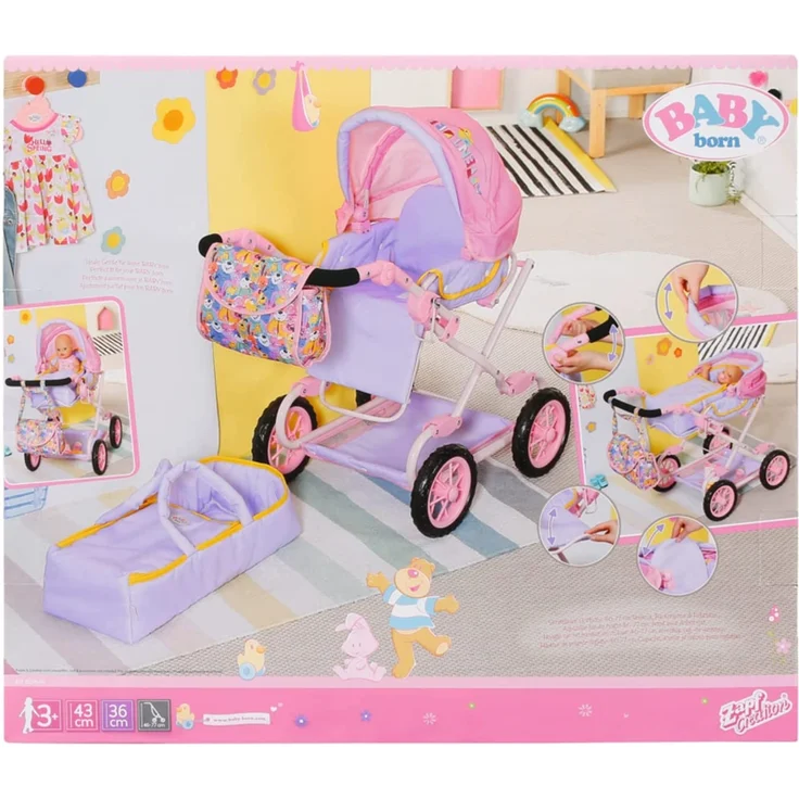 Zapf - Baby Born - Deluxe Pram - Puppenwagen – Bild 11