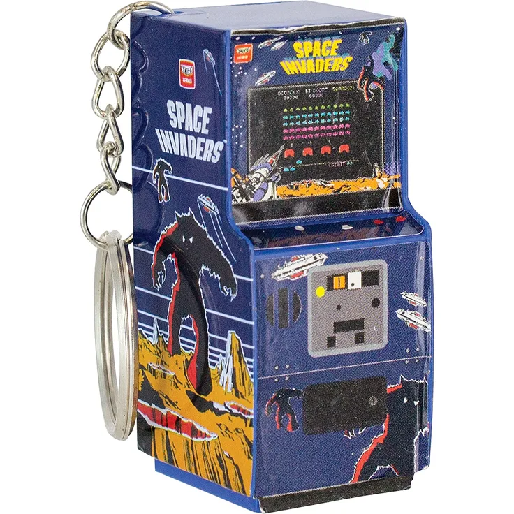 Paladone Space Invaders Arcade Schlüsselanhänger, 6 cm, Multi