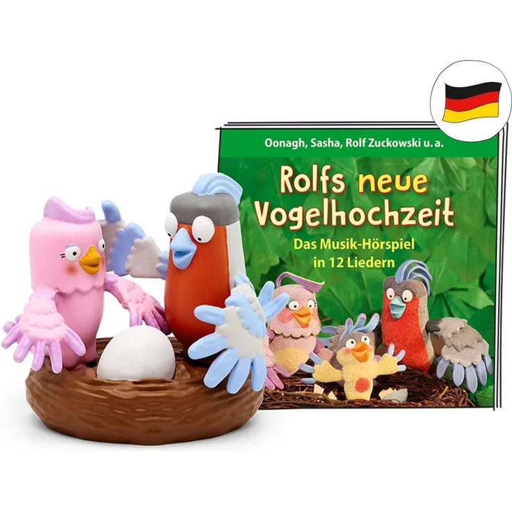 Tonies Rolf Zuckowski 'Rolfs neue Vogelhochzeit', Hörfigur mit 36 Minuten Spielzeit, ab 3 Jahren