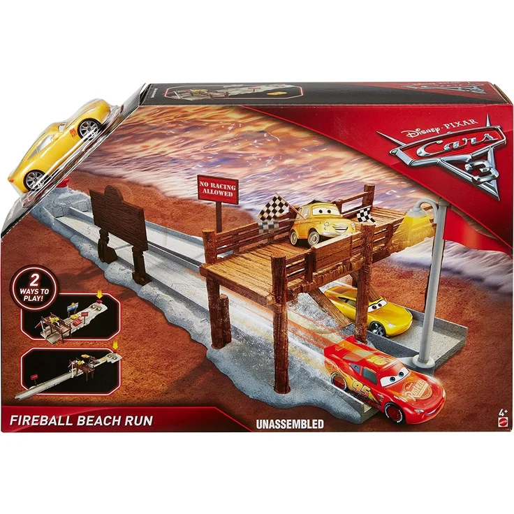 Disney Pixar Cars DVT47 - Disney Cars 3 Fireball Beach Renntraining Spielset – Bild 6