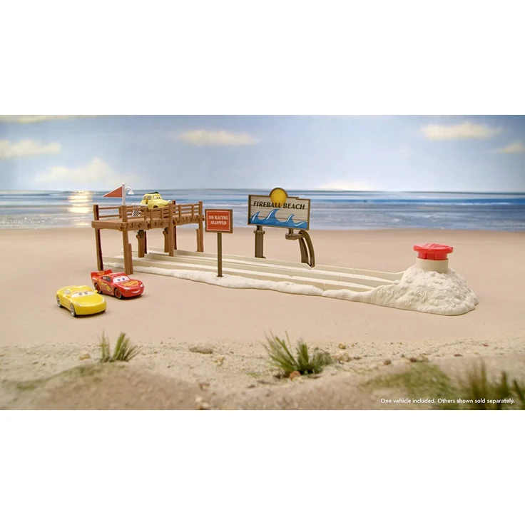 Disney Pixar Cars DVT47 - Disney Cars 3 Fireball Beach Renntraining Spielset – Bild 5