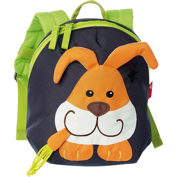 sigikid, Jungen und Mädchen, Mini Rucksack, Motiv Hase, Dunkelblau-Orange, 24218 – Bild 1