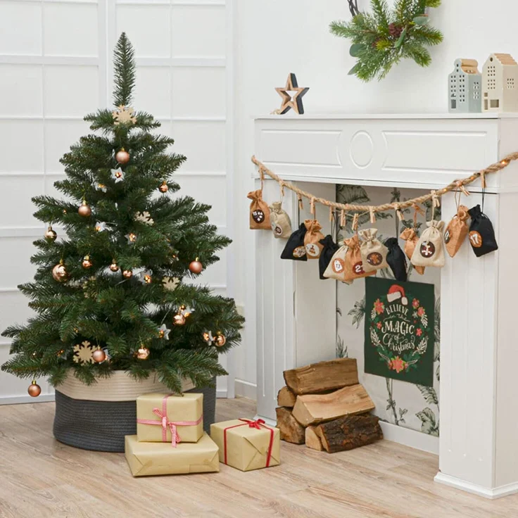DIY Adventskalender zum Befüllen - 24 Geschenk Säckchen - Komplettes Bastelset – Bild 2