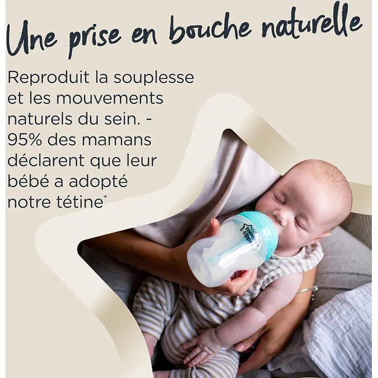 Tommee Tippee Babyflasche Advanced Anti-Kolik, Superweicher Sauger, 0+ Monate, 150ml – Bild 5