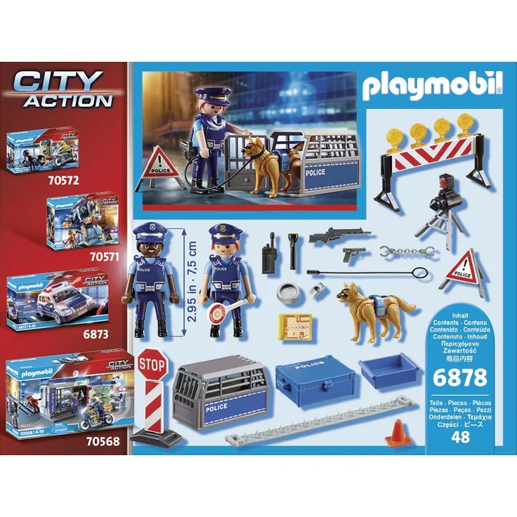 Playmobil 6878 - City Action - Polizei-Straßensperre – Bild 4