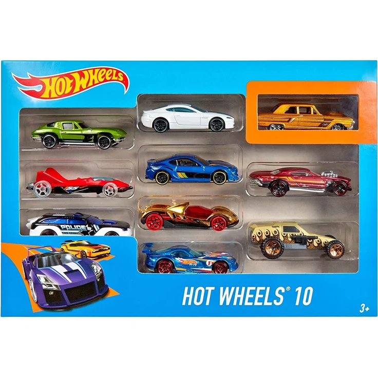 Hot Wheels 54886 - 1:64 Die-Cast Auto Geschenkset, je 10 Spielzeugautos, zufällige Auswahl, ab 3 Jahren, 10er Pack – Bild 11