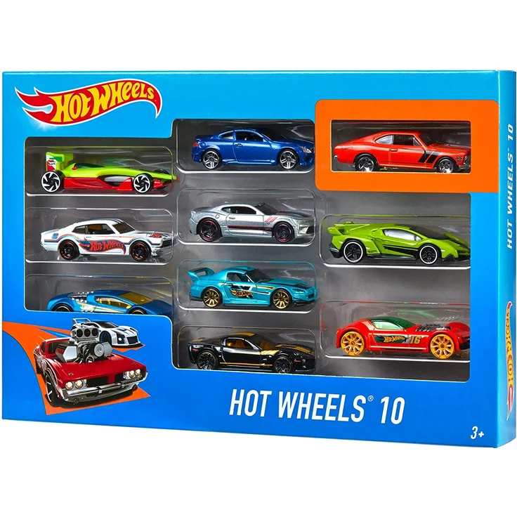 Hot Wheels 54886 - 1:64 Die-Cast Auto Geschenkset, je 10 Spielzeugautos, zufällige Auswahl, ab 3 Jahren, 10er Pack – Bild 10