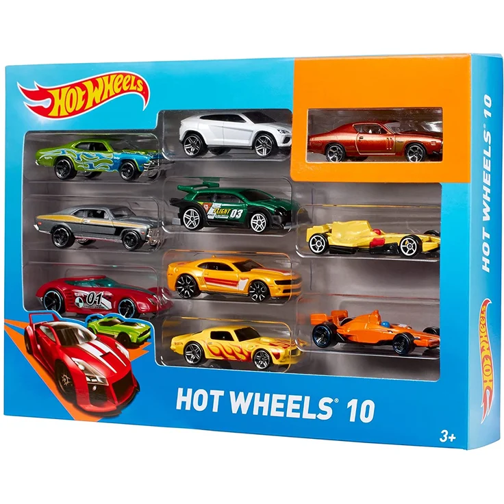 Hot Wheels 54886 - 1:64 Die-Cast Auto Geschenkset, je 10 Spielzeugautos, zufällige Auswahl, ab 3 Jahren, 10er Pack – Bild 9