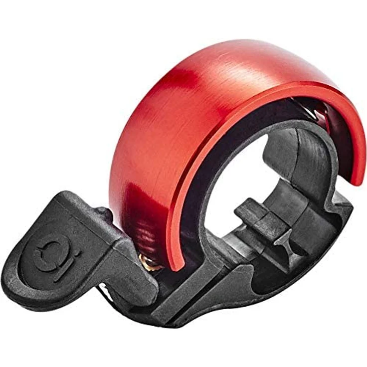 Knog Fahrradklingel Oi Classic Large 23,8-31,8 mm , schwarz rot – Bild 2