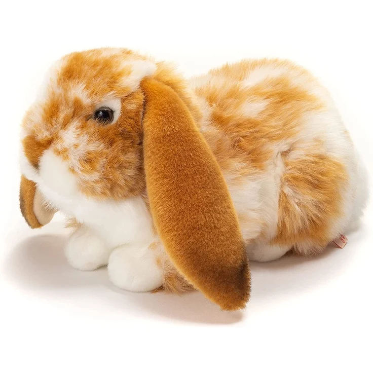 Teddy Hermann 937913 Hase sitzend Plüsch, Hellbraun/weiß, 30 cm – Bild 2