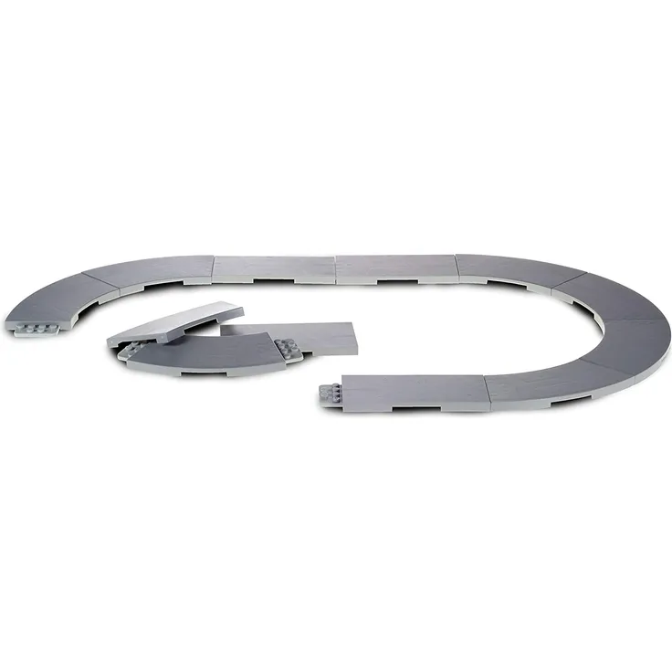 Herpa 800280 Straßenset City: Straßenelemente (16-teilig) zum Basteln, Spielen und als Geschenk, grau