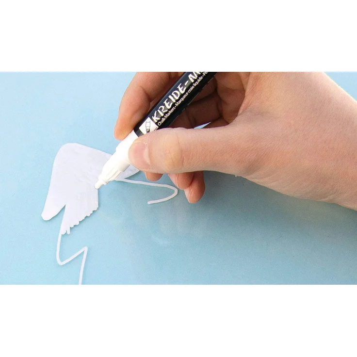 folia 39229 - Maxi-Set Fensterbilder für die kalte Jahreszeit, inkl. 8 Malvorlagen, 1 Kreidemarker und 6 Kreidestiften – Bild 5