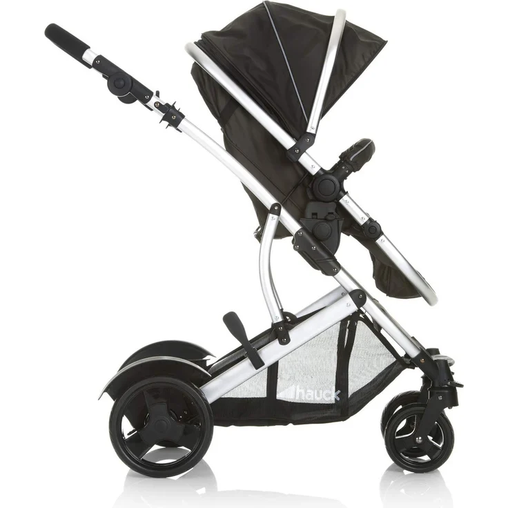 Hauck Geschwister Kinderwagen Duett 2 / Buggy für 2 Kinder / Sitz Oben Umbaubar in Baby Wanne für Neugeborene/ Regen Verdeck inkl. / Belastbar bis 36 kg / Faltbar / 1 Stück (1er Pack), Forest Schwarz – Bild 12