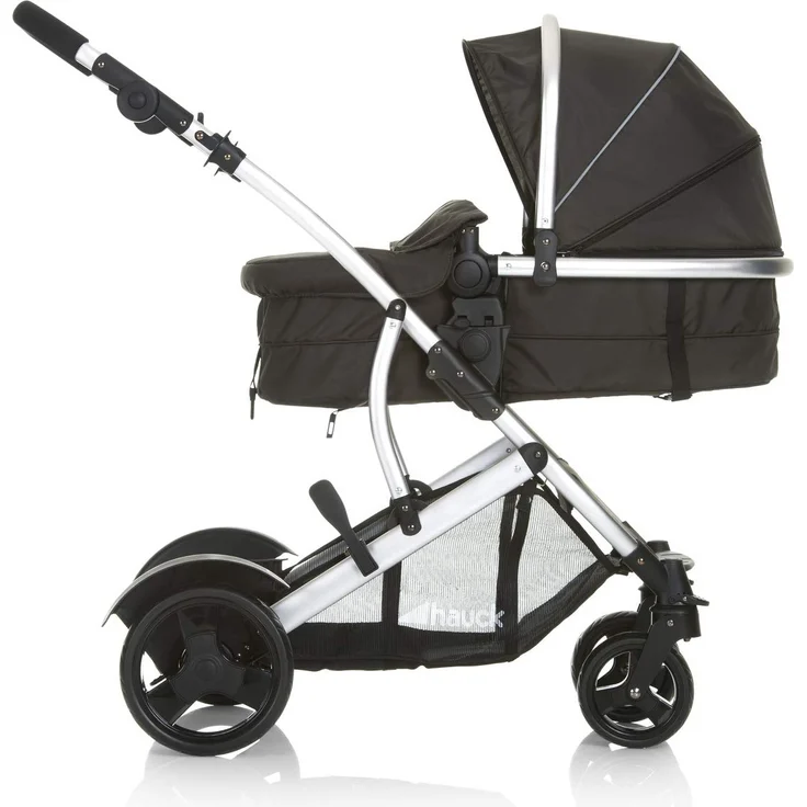 Hauck Geschwister Kinderwagen Duett 2 / Buggy für 2 Kinder / Sitz Oben Umbaubar in Baby Wanne für Neugeborene/ Regen Verdeck inkl. / Belastbar bis 36 kg / Faltbar / 1 Stück (1er Pack), Forest Schwarz – Bild 18