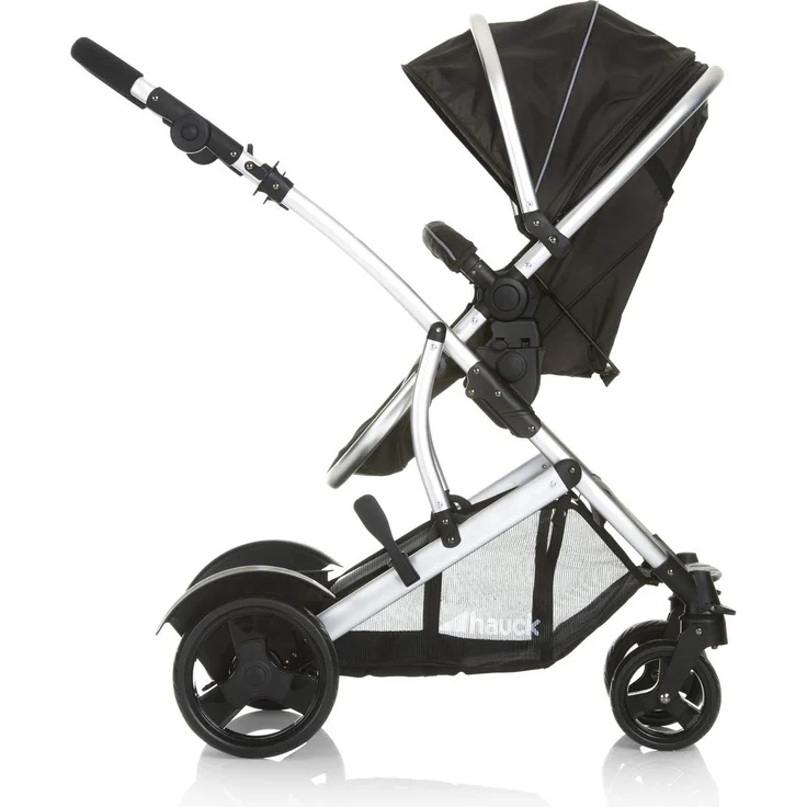 Hauck Geschwister Kinderwagen Duett 2 / Buggy für 2 Kinder / Sitz Oben Umbaubar in Baby Wanne für Neugeborene/ Regen Verdeck inkl. / Belastbar bis 36 kg / Faltbar / 1 Stück (1er Pack), Forest Schwarz – Bild 13