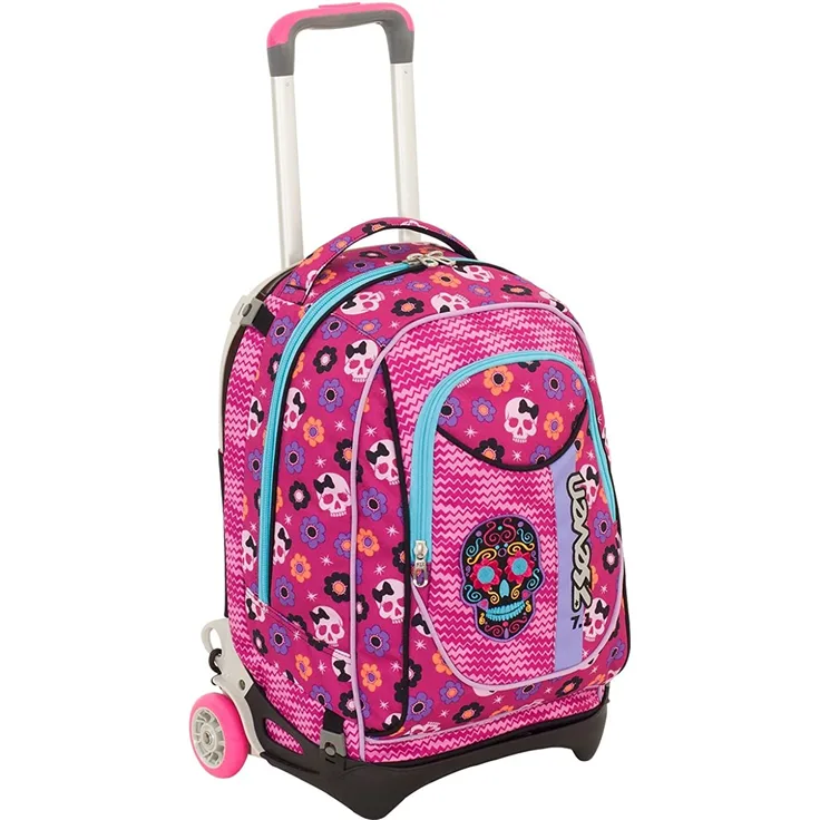 Seven Trolley New Jack - MEXI GIRL - Rosa - abnehmbar und waschbar - Schule und Reise