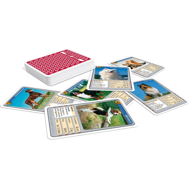 ASS Altenburger 22571992 - Top Ass Hunde, Kartenspiel - Trumpf und Quartett – Bild 3