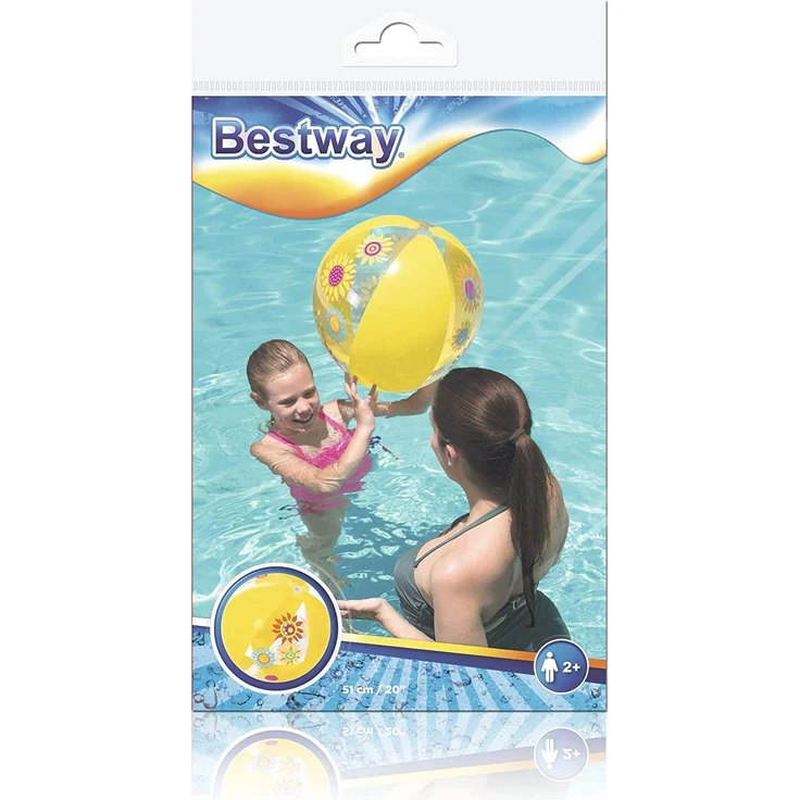 Bestway Wasserball 'Designer', 51 cm - 1x Stück, zufällige Farbauswahl – Bild 5