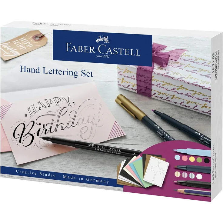 Faber-Castell Kreativset Handlettering, 12-teilig