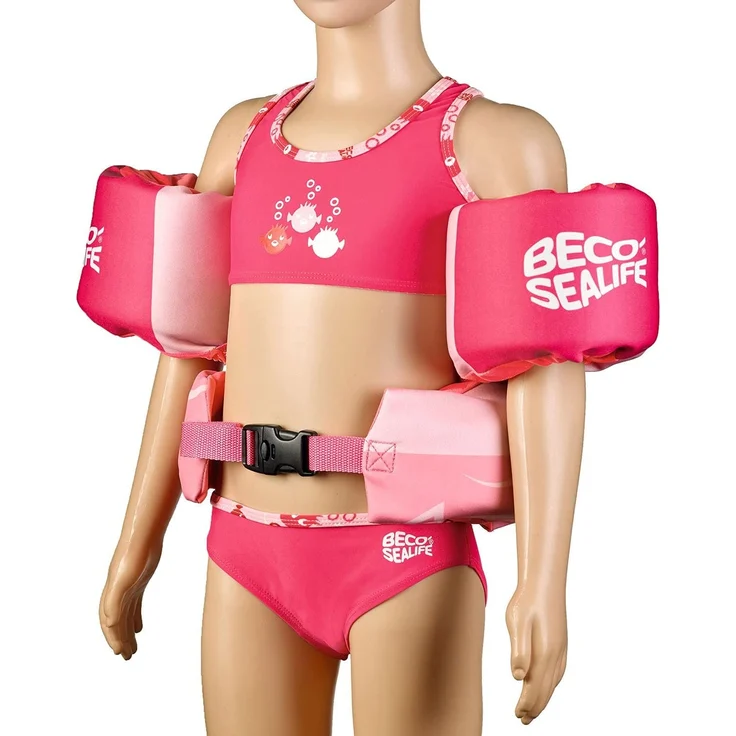 Schwimmflügel Sealife 15-30 kg Mädchen Neopren rosa – Bild 4