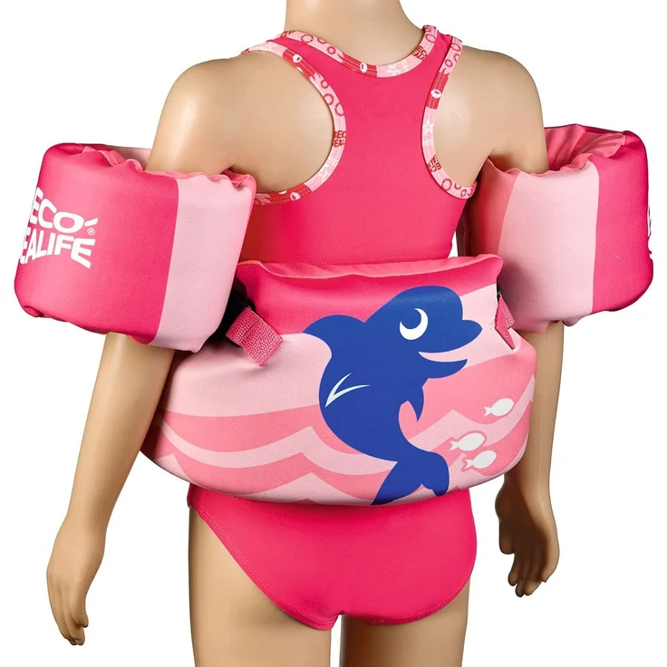 Schwimmflügel Sealife 15-30 kg Mädchen Neopren rosa – Bild 5