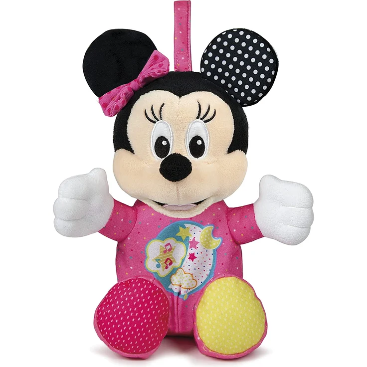 Clementoni 17207 Disney Baby – Minnie Leucht-Plüsch, Kuscheltier für Kleinkinder & Säuglinge, Stofftier mit Licht und Musik, Einschlafhilfe für Kinder – Bild 1