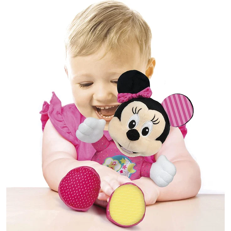 Clementoni 17207 Disney Baby – Minnie Leucht-Plüsch, Kuscheltier für Kleinkinder & Säuglinge, Stofftier mit Licht und Musik, Einschlafhilfe für Kinder – Bild 4