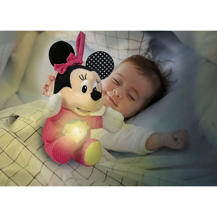 Clementoni 17207 Disney Baby – Minnie Leucht-Plüsch, Kuscheltier für Kleinkinder & Säuglinge, Stofftier mit Licht und Musik, Einschlafhilfe für Kinder – Bild 5