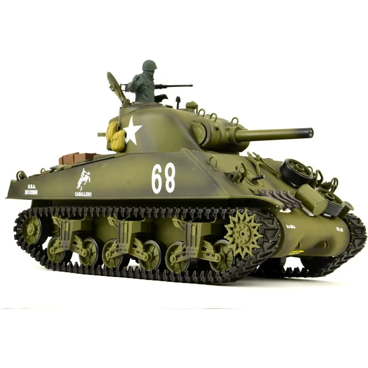RC Panzer "US M4A3 Sherman" Heng Long 1:16 mit Rauch&Sound+2,4Ghz Pro Modell