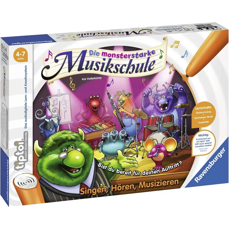 RAVENSBURGER tiptoi® Die monsterstarke Musikschule