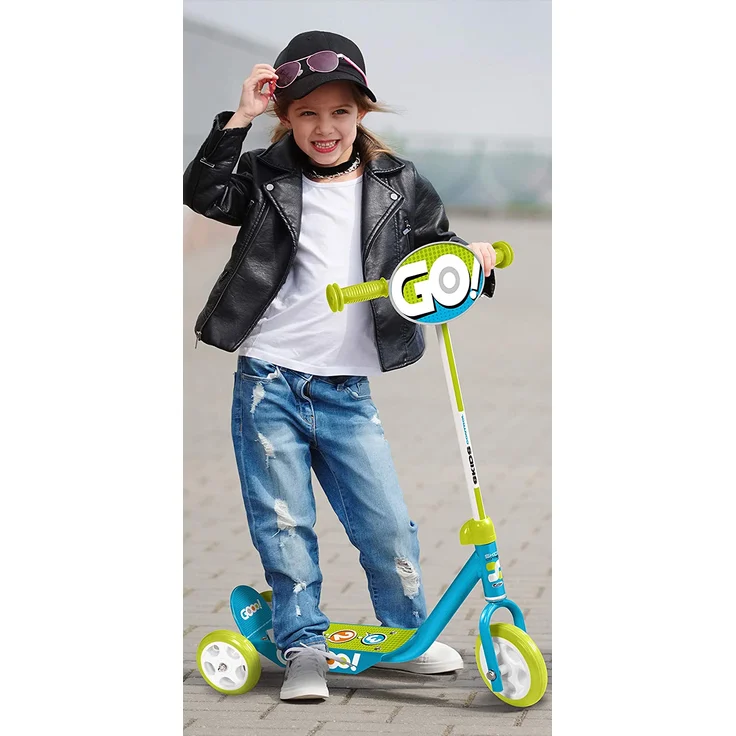 Skids Control kinderstep Gooo! Jungen Hellblau/Hellgrün – Bild 4
