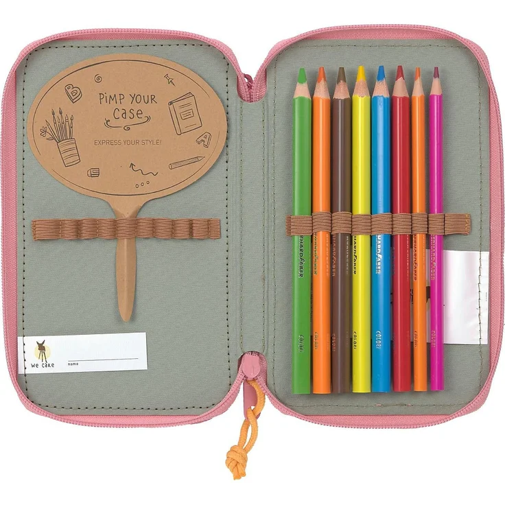 Lässig Unique School Triple Pencil Case Rose – Bild 4