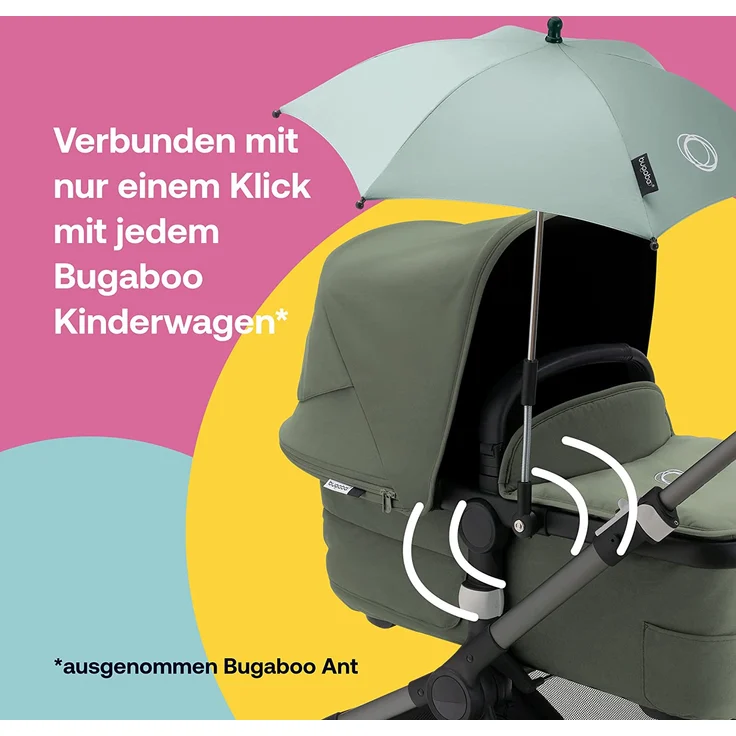 Bugaboo Sonnenschirm Pine Green Grün – Bild 3