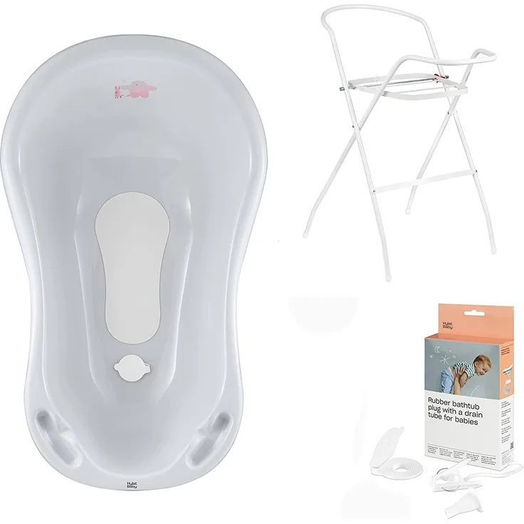 Baby Badewanne Set mit Gestell - für Neugeborene und Babys - stabil und bequem