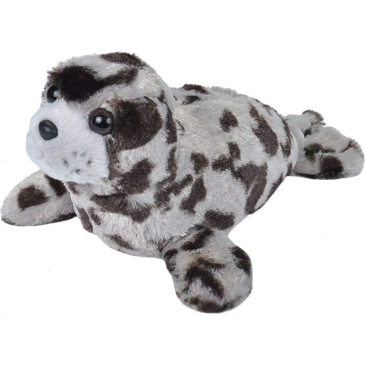 Wild Republic Plüsch Seehund, Cuddlekins Kuscheltier, Plüschtier 20 cm, Grau, 22451