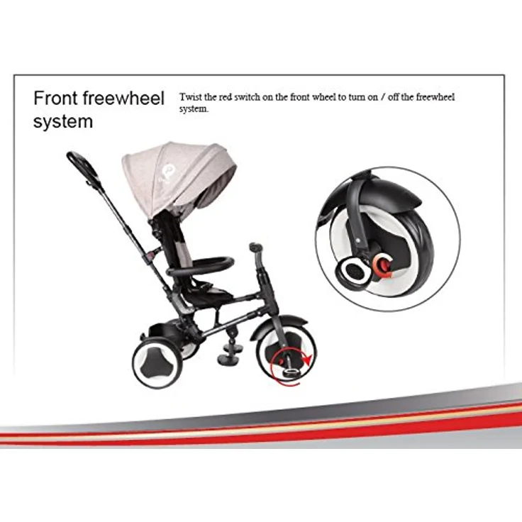 QPlay Rito Deluxe Junior Schwarz/Blau - Preisvergleich – Bild 3